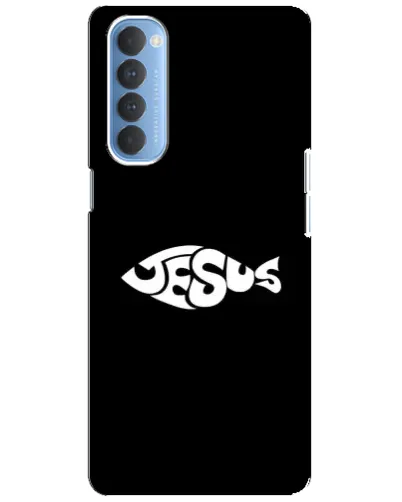 Чехол для OPPO Reno 4 Pro с картинкой «Рыба Jesus» Чехол для OPPO Reno 4 Pro с картинкой «Рыба Jesus»