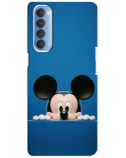 Чохол для OPPO Reno 4 Pro з картинкою «Міккі виглядає»