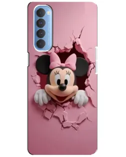 Чохол для OPPO Reno 4 Pro з картинкою «Мінні крізь стіну»