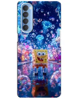 Чехол для OPPO Reno 4 Pro с картинкой «Неоновый океан»