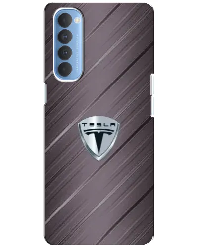 Чохол для OPPO Reno 4 Pro з картинкою «Металева текстура Tesla» Чохол для OPPO Reno 4 Pro з картинкою «Металева текстура Tesla»