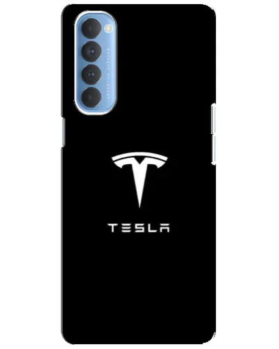 Чохол для OPPO Reno 4 Pro з картинкою «Tesla White Logo» Чохол для OPPO Reno 4 Pro з картинкою «Tesla White Logo»