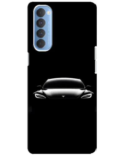 Чохол для OPPO Reno 4 Pro з картинкою «Фари Tesla Night» Чохол для OPPO Reno 4 Pro з картинкою «Фари Tesla Night»