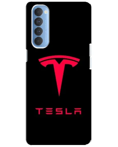 Чохол для OPPO Reno 4 Pro з картинкою «Tesla Red Logo» Чохол для OPPO Reno 4 Pro з картинкою «Tesla Red Logo»