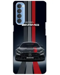 Чехол для OPPO Reno 4 Pro с картинкой «Mercedes — белый карбон» Чехол для OPPO Reno 4 Pro с картинкой «Mercedes — белый карбон»