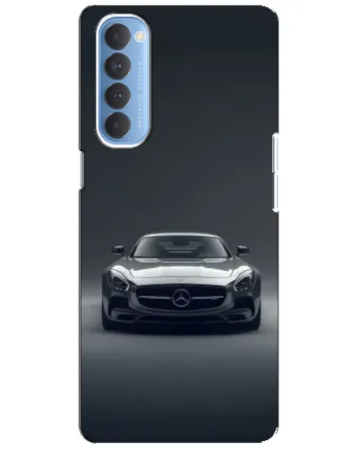 Чехол для OPPO Reno 4 Pro с картинкой «Mercedes на черном»