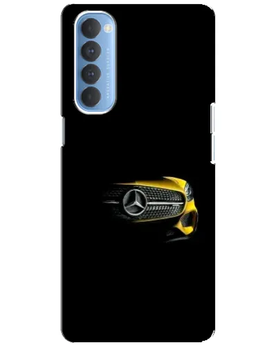 Чехол для OPPO Reno 4 Pro с картинкой «Mercedes — ретро стиль»