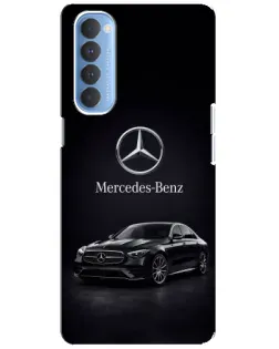 Чехол для OPPO Reno 4 Pro с картинкой «Mercedes — решетка радиатора»