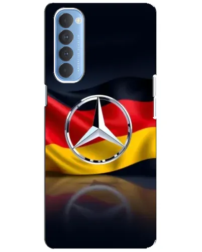 Чехол для OPPO Reno 4 Pro с картинкой «Mercedes — флаг Германии»