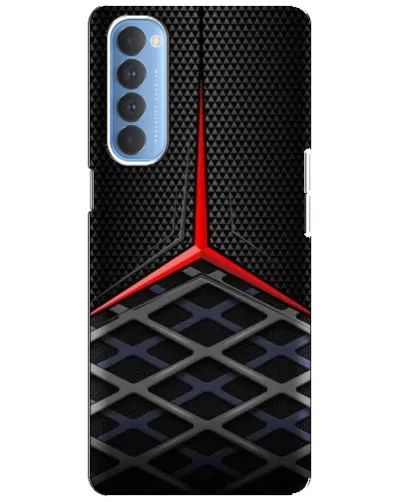 Чехол для OPPO Reno 4 Pro с картинкой «Mercedes Carbon Grid»