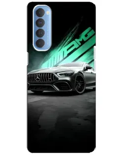 Чехол для OPPO Reno 4 Pro с картинкой «Темный Mercedes AMG»