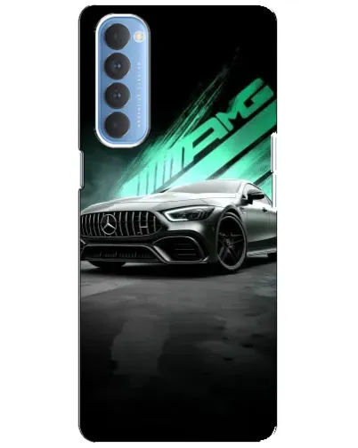 Чехол для OPPO Reno 4 Pro с картинкой «Темный Mercedes AMG»