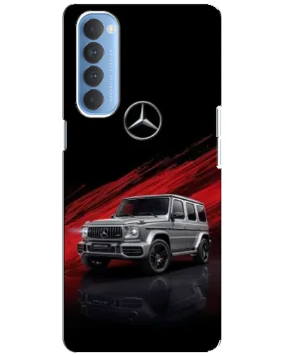 Чехол для OPPO Reno 4 Pro с картинкой «Mercedes G-Class красный»