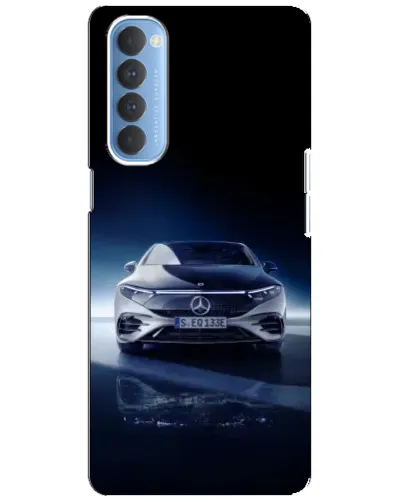 Чехол для OPPO Reno 4 Pro с картинкой «Ночной Mercedes EQ»