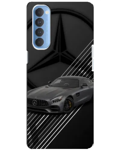 Чехол для OPPO Reno 4 Pro с картинкой «Mercedes AMG — графика»