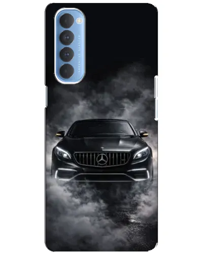 Чехол для OPPO Reno 4 Pro с картинкой «Mercedes в дыму»
