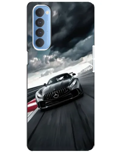 Чехол для OPPO Reno 4 Pro с картинкой «Гоночный Mercedes AMG»