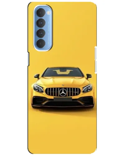 Чехол для OPPO Reno 4 Pro с картинкой «Желтый Mercedes GT»