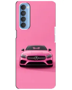 Чехол для OPPO Reno 4 Pro с картинкой «Розовый Mercedes AMG»