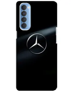 Чехол для OPPO Reno 4 Pro с картинкой «Mercedes на металле»