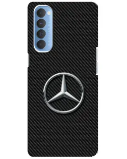 Чехол для OPPO Reno 4 Pro с картинкой «Карбоновый Mercedes стиль»