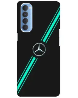 Чехол для OPPO Reno 4 Pro с картинкой «Спортивные линии Mercedes»