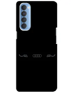Чехол для OPPO Reno 4 Pro с картинкой «Audi — световой подпись» Чехол для OPPO Reno 4 Pro с картинкой «Audi — световой подпись»