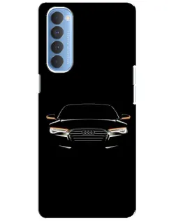 Чехол для OPPO Reno 4 Pro с картинкой «Audi — ночной контур» Чехол для OPPO Reno 4 Pro с картинкой «Audi — ночной контур»