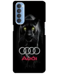 Чехол для OPPO Reno 4 Pro с картинкой «Пантера и Audi» Чехол для OPPO Reno 4 Pro с картинкой «Пантера и Audi»