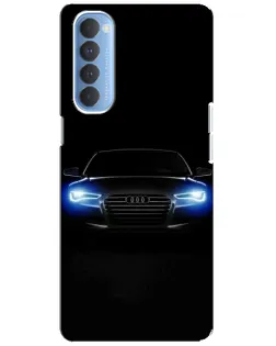 Чехол для OPPO Reno 4 Pro с картинкой «Audi в неоне» Чехол для OPPO Reno 4 Pro с картинкой «Audi в неоне»