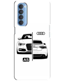 Чехол для OPPO Reno 4 Pro с картинкой «Audi — контрастный дизайн» Чехол для OPPO Reno 4 Pro с картинкой «Audi — контрастный дизайн»