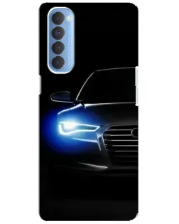 Чехол для OPPO Reno 4 Pro с картинкой «Неоновый взгляд Audi» Чехол для OPPO Reno 4 Pro с картинкой «Неоновый взгляд Audi»