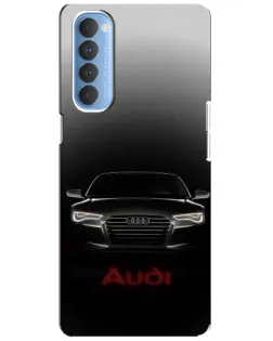 Чехол для OPPO Reno 4 Pro с картинкой «Audi — градиентный контур» Чехол для OPPO Reno 4 Pro с картинкой «Audi — градиентный контур»