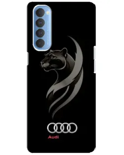 Чехол для OPPO Reno 4 Pro с картинкой «Графика — пантера и Audi» Чехол для OPPO Reno 4 Pro с картинкой «Графика — пантера и Audi»