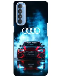 Чехол для OPPO Reno 4 Pro с картинкой «Audi Sport — неон» Чехол для OPPO Reno 4 Pro с картинкой «Audi Sport — неон»