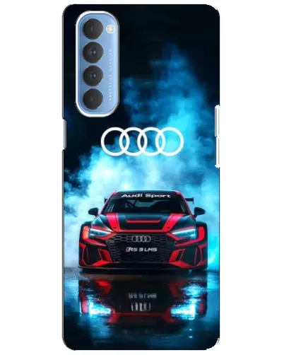 Чехол для OPPO Reno 4 Pro с картинкой «Audi Sport — неон»