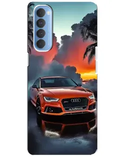 Чехол для OPPO Reno 4 Pro с картинкой «Audi — закат» Чехол для OPPO Reno 4 Pro с картинкой «Audi — закат»