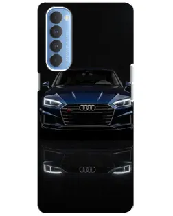 Чехол для OPPO Reno 4 Pro с картинкой «Audi — ночное отражение» Чехол для OPPO Reno 4 Pro с картинкой «Audi — ночное отражение»