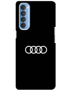 Чехол для OPPO Reno 4 Pro с картинкой «Audi White Logo» Чехол для OPPO Reno 4 Pro с картинкой «Audi White Logo»