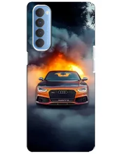 Чехол для OPPO Reno 4 Pro с картинкой «Audi в огненном дыму» Чехол для OPPO Reno 4 Pro с картинкой «Audi в огненном дыму»