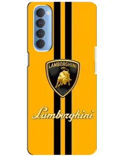 Чехол для OPPO Reno 4 Pro с картинкой «Lamborghini Stripe желтый» Чехол для OPPO Reno 4 Pro с картинкой «Lamborghini Stripe желтый»