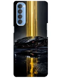 Чехол для OPPO Reno 4 Pro с картинкой «Ночной Lamborghini драйв»
