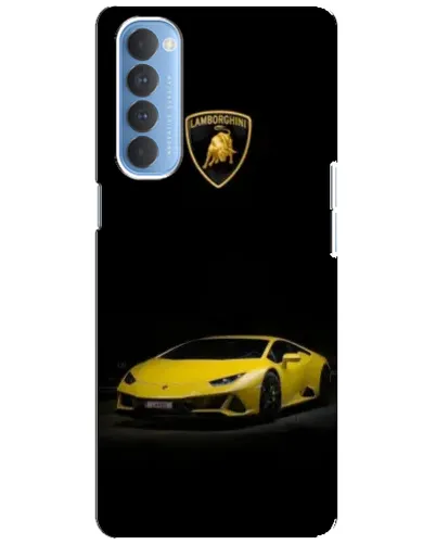 Чехол для OPPO Reno 4 Pro с картинкой «Lamborghini желтый акцент» Чехол для OPPO Reno 4 Pro с картинкой «Lamborghini желтый акцент»