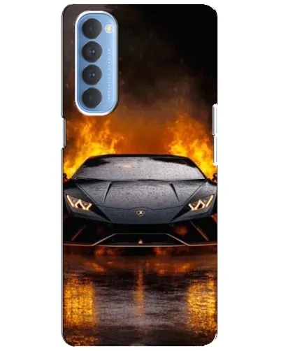 Чехол для OPPO Reno 4 Pro с картинкой «Lamborghini в огне» Чехол для OPPO Reno 4 Pro с картинкой «Lamborghini в огне»