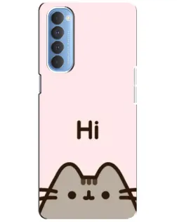 Чохол для OPPO Reno 4 Pro з картинкою «Пушин каже Hi»