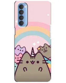 Чохол для OPPO Reno 4 Pro з картинкою «Єдиноріг Pusheen»