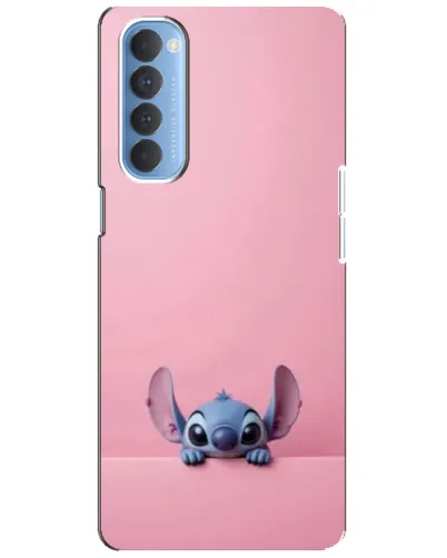 Чехол для OPPO Reno 4 Pro с картинкой «Stitch выглядывает»