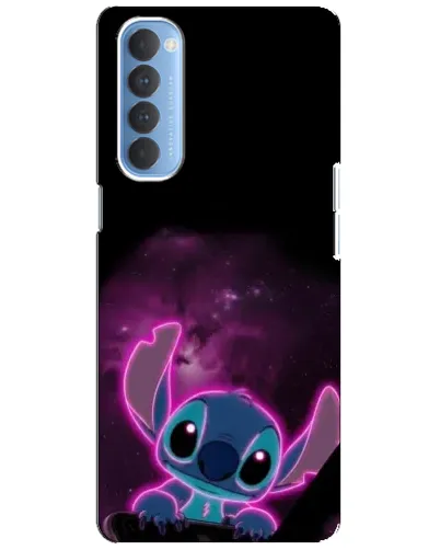 Чехол для OPPO Reno 4 Pro с картинкой «Неоновый Stitch»