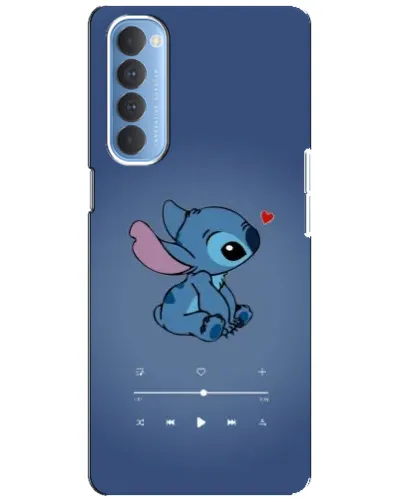 Чехол для OPPO Reno 4 Pro с картинкой «Музыкальный Stitch»