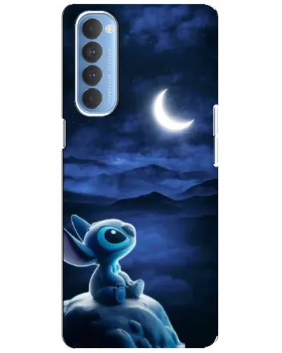 Чехол для OPPO Reno 4 Pro с картинкой «Лунная ночь Стича»